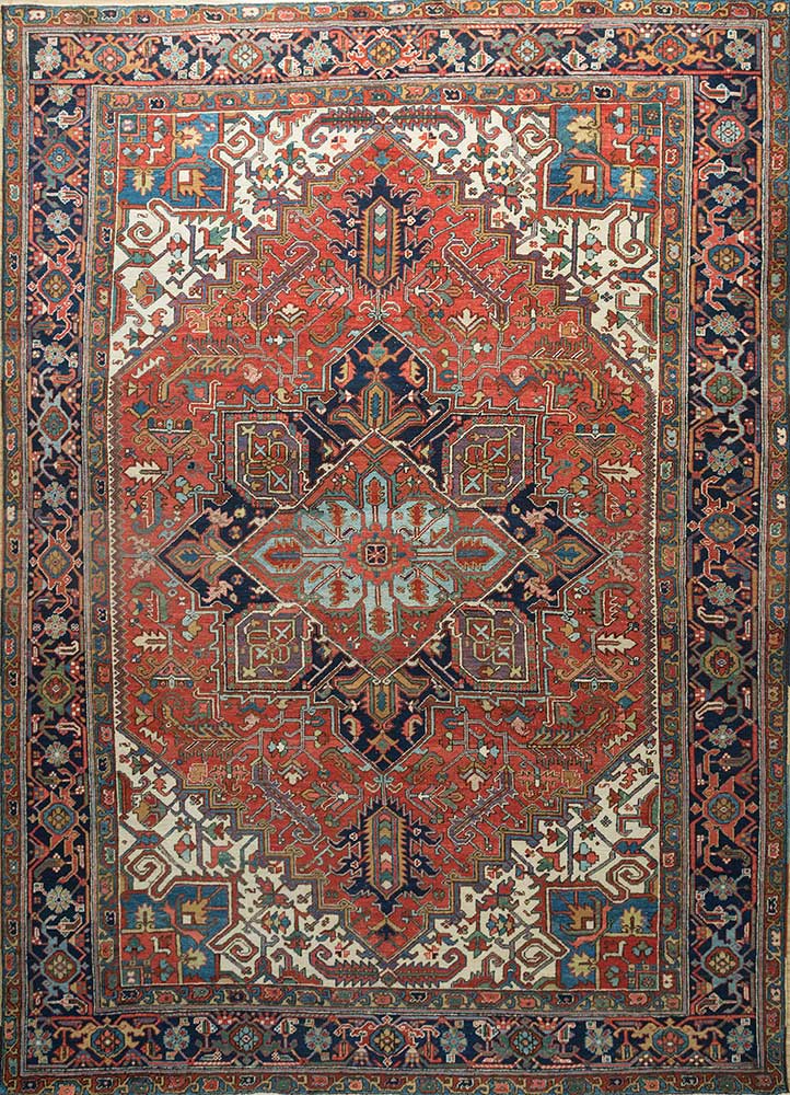 Poppy/Midnight Navy Hand Knotted Rugs